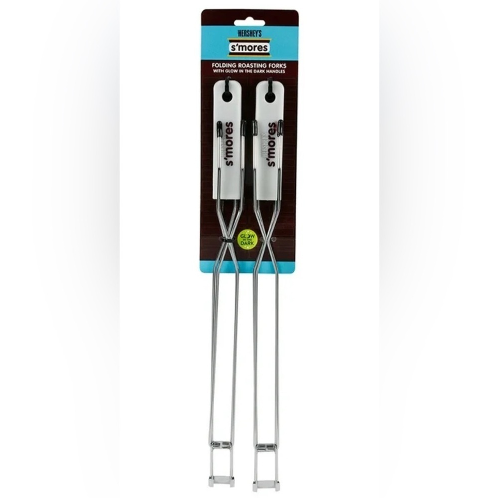 Hershey's S'mores Extendable Cooking Forks Pair Glow In The Dark New